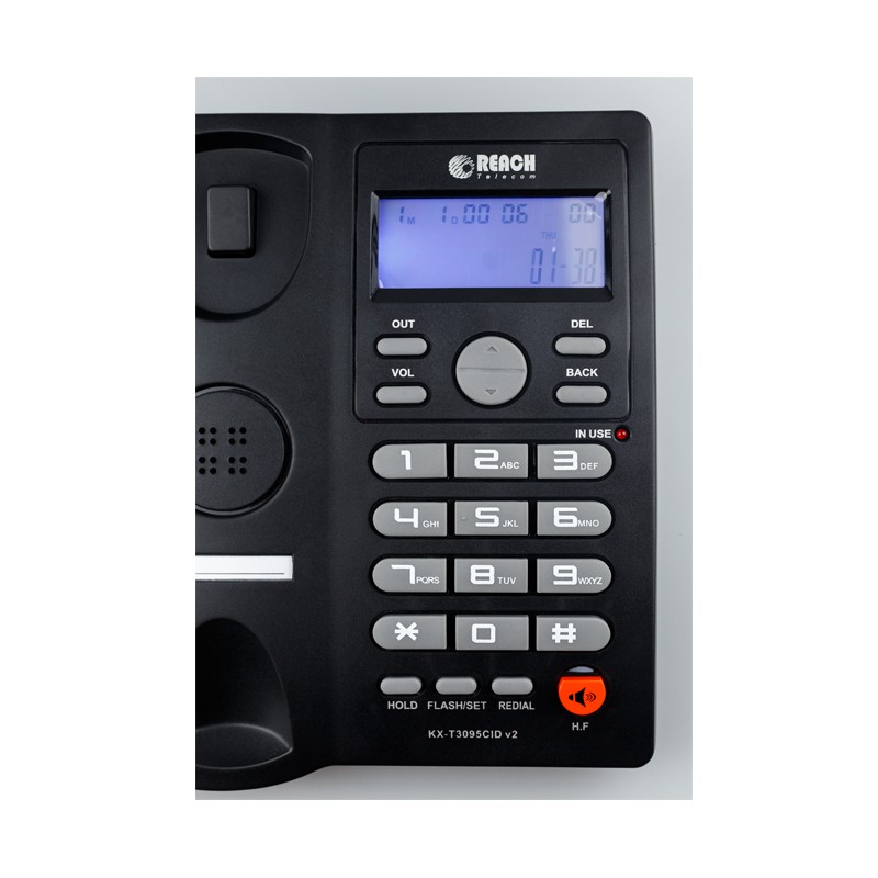 ภาพสินค้าโทรศัพท์โชว์เบอร์ KX-T3095 V2 สีดำ จากร้าน globalreach บน Shopee ภาพที่ 5