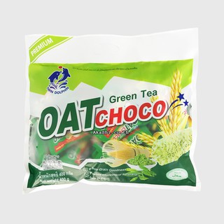 Oat choco Green tea Flavor ข้าวโอ๊ตอัดแท่งรสชาเขียว 400 กรัม.