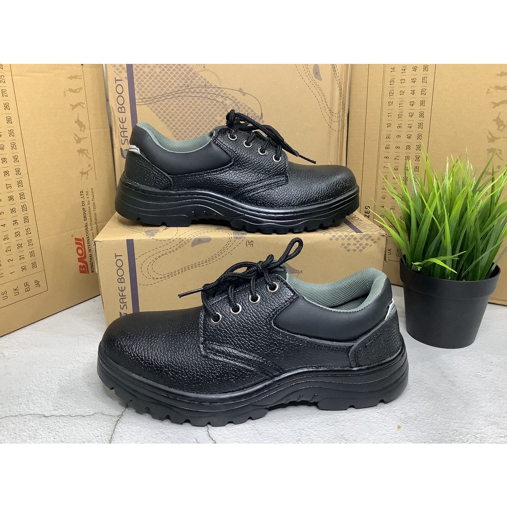 รองเท้าหัวเหล็ก-รองเท้าเซฟตี้-รองเท้าเซฟตี้หัวเหล็กดำ-safety-shoe-size-37-47