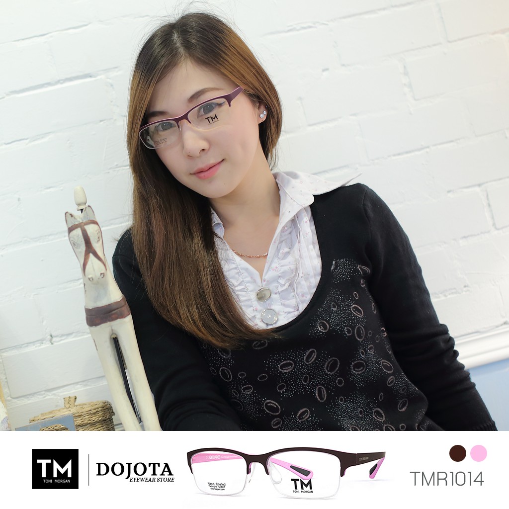 กรอบแว่นครึ่งกรอบ-toni-morgan-รุ่น-tmr1014วัสดุ-tr90-ยืดหยุ่นได้-made-in-korea