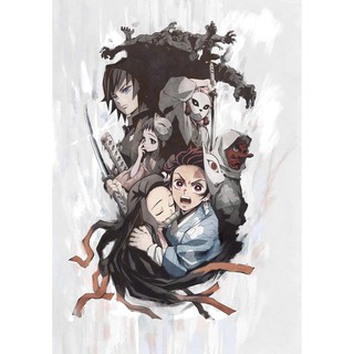 โปสเตอร์ การ์ตูน ดาบพิฆาตอสูร อนิเมะ Demon Slayer Kimetsu no Yaiba คิเมะสึ โนะ ไยบะ Poster ทันจิโร่ Japan Anime Cartoon