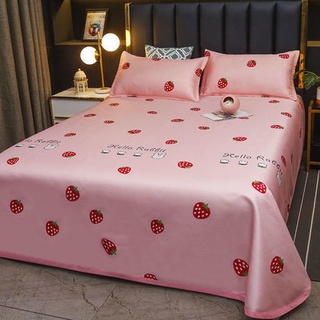 ผ้าคลุมเตียง bedspread ผ้าคลุมเตียงขนาด3.5ฟุต/5ฟุต/6 ฟุต ผ้ารองที่นอนกันเปื้อน พร้อมปลอกหมอน 2 ชิ้