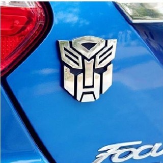 พร้อมส่ง สติกเกอร์โลโก้ Transformers 3D โลหะบริสุทธิ์ สามมิติ สําหรับติดตกแต่งรถยนต์