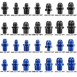 GF17 AN4 AN6 AN8 AN10 AN12 NPT Straight Fuel Oil Air Hose Auto Male Thread Fitting Car Pipe Fitting accessories Adapter