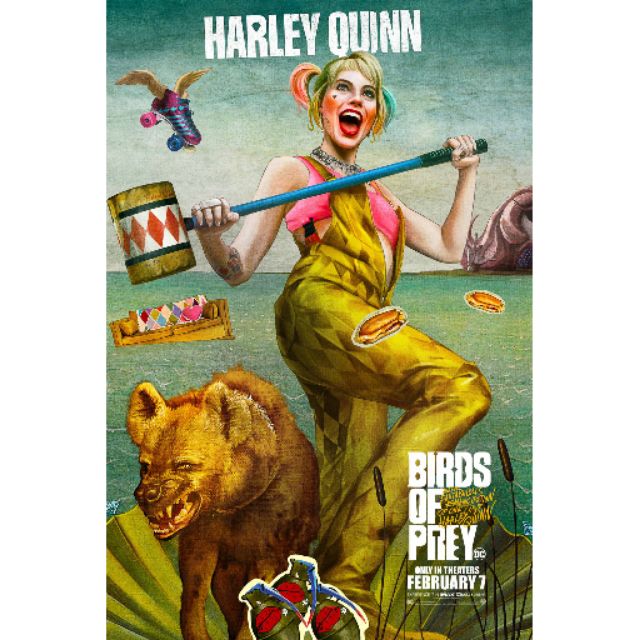 poster-bird-of-prey-harley-quinn-โปสเตอร์-ฮาลี่-ควิิน