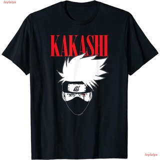 ฮาตาเกะ คาคาชิ Naruto Kakashi Tall Logo T-Shirt เสื้อยืดผู้ชาย ลายการ์ตูน นารูโตะ พิมพ์ลาย เสื้อลายการ์ตูนผู้หญิง เสื้อค