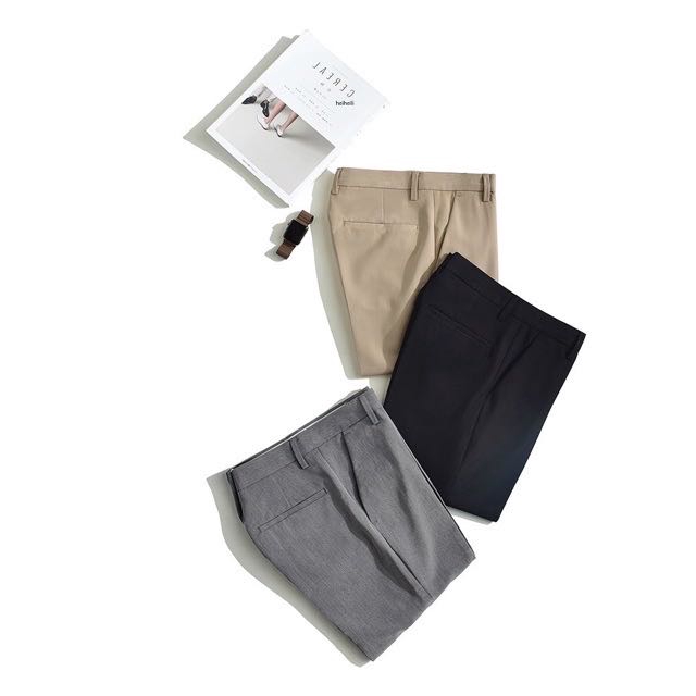 ภาพสินค้าพร้อมส่ง กางเกงเอวสูง ขาเต่อ ผ้าสแลคยืดได้นิดหน่อย กางเกงใส่ทำงานได้ จากร้าน jingyun03 บน Shopee ภาพที่ 5