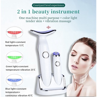 the new  Eye And Neck Massager Remove Bags And Dark Circles Masajeador Facial Handheld With Heat Anti Aging Face Massage