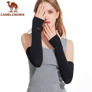 CAMEL CROWN ปลอกแขน ผ้าเรยอน กันแดด ป้องกันรังสียูวี สําหรับผู้ชายและผู้หญิง กีฬากลางแจ้ง