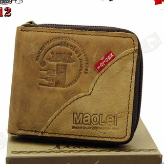 กระเป๋าสตางค์หนังวัวMAOLEL Walletซิปรอบทั้งใบBM3007,10,11,12 กระเป๋าหนังวัวแท้100%ทั้งใบ กระเป๋าสตางค์ผู้ชาย