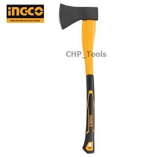 INGCO ขวานด้ามไฟเบอร์ ขนาด 1250 กรัม รุ่น HAX02012508 วัสดุ Carbon Steel ผลิตโดยการขึ้นรูปของเหล็กโดยใช้แรงอัดสูง