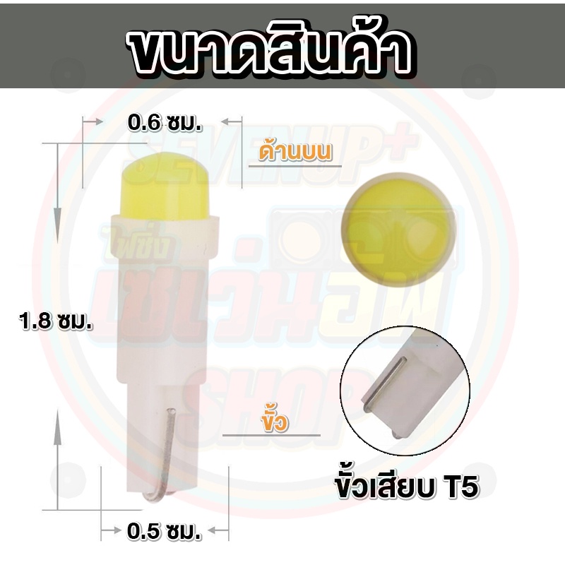 ภาพหน้าปกสินค้าSALE ส่งจากไทย มี7สี หลอดไฟ LED T5 แผงหนัาปัด เรือนไมล์ สวิตช์แอร์ คอนโซล จากร้าน teestory บน Shopee