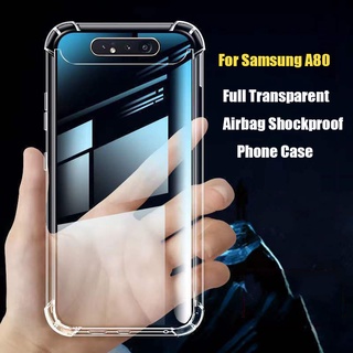 Samsung A80 เคสโทรศัพท์มือถือแบบนิ่ม TPU ใส กันกระแทก กันรอยกล้อง แฟชั่น สําหรับ Samsung A80 SM-A8050