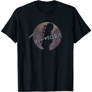 เสื้อยืดโอเวอร์ไซส์เสื้อยืด พิมพ์ลายโลโก้ Fender สไตล์คลาสสิกS-3XL