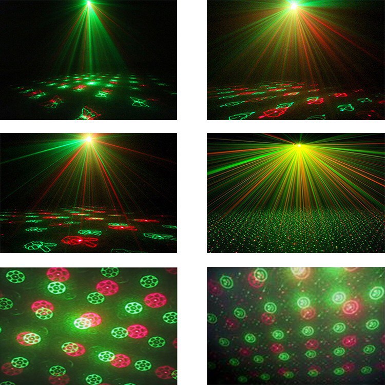 ไฟดิสโก้-ไฟปาร์ตี้-mini-laser-stage-lighting-รุ่น-laser-light-yx-6q-ไฟมินิเลเซอร์ตัวเครื่องทำจากอะโลมิเนียม