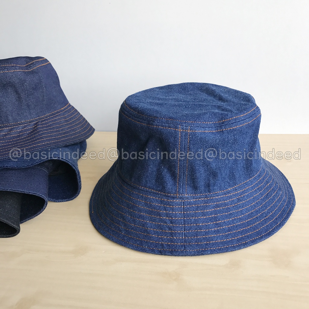 bucket-hat-หมวกปีกรอบผ้ายีนส์-หมวกบักเก็ต-ผ้ายีนส์