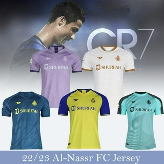 เสื้อกีฬาแขนสั้น ลายทีมชาติฟุตบอลชั้นนํา 22 23 Al-Nassr FC Jersey ไซซ์ S - 2XL ชุดเหย้า สําหรับผู้ชาย