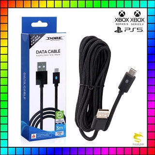 DOBE Type-C Cable Data 3M สายข้อมูล Type-c for PS5 XboxSeries(ยาว3เมตร)