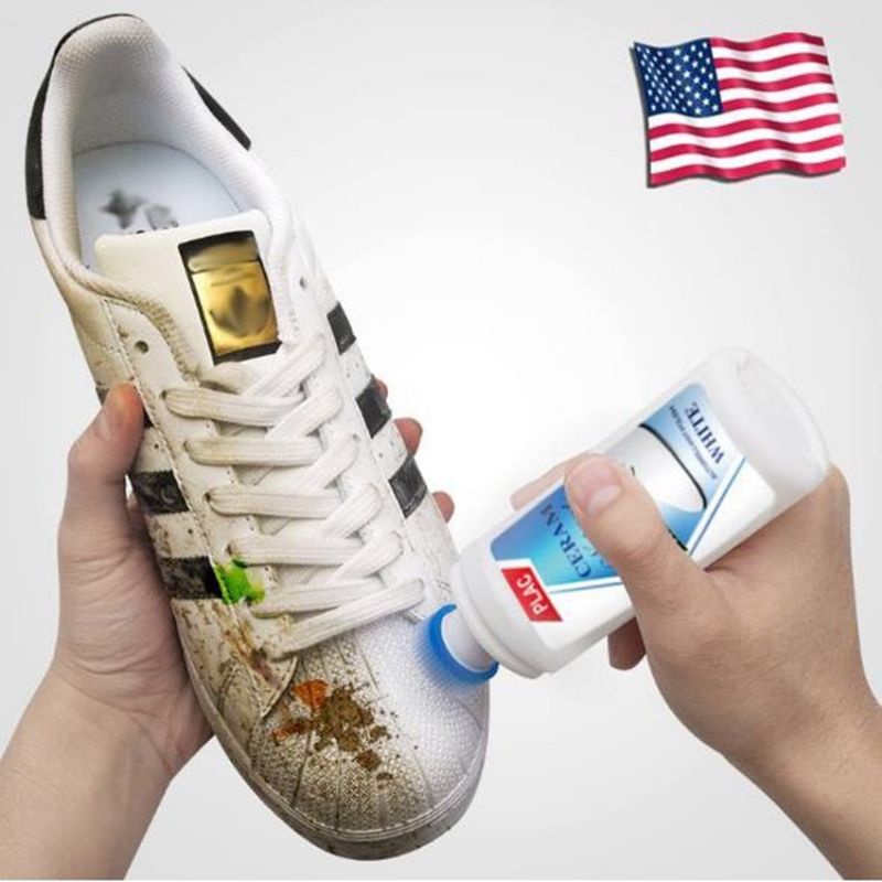 ภาพหน้าปกสินค้าน้ำยาขัดรองเท้า ให้ขาวสะอาด PLAC Cream Natural Cleanser ขนาด 100ML. จากร้าน premiumforyou6556 บน Shopee