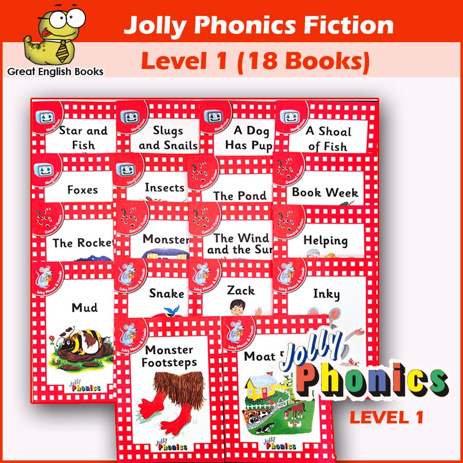 พร้อมส่ง หนังสือหัดอ่านภาษาอังกฤษ Jolly Phonics Readers Level 1