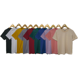เสื้อยืดสีพื้น คอกลม เกรดพรีเมี่ยม❤️ ใส่สบาย ไม่หด ไม่ต้องรีด ราคาส่ง มีเก็บเงินปลายทาง ❤️ (สินค้าพร้อมจัดส่งทุกวันค่ะ)