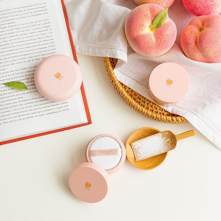 แพ็คเกจใหม่-skinfood-peach-cotton-multi-finish-powder-15g-แป้งฝุ่นลูกพีช