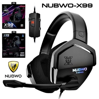 ⚡️หูฟังเกมมิ่งขั้นเทพรุ่นใหม่⚡️ NUBWO X99 GAMING HEADSET 7.1 VIRTUAL SURROUND หูฟังสำหรับนักเล่นเกมส์