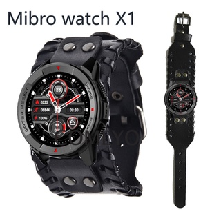 Xiaomi Mibro watch X1 สายนาฬิกาข้อมือสมาร์ทวอทช์ สายหนัง สําหรับผู้หญิง ผู้ชาย【ใหม่ 2022】