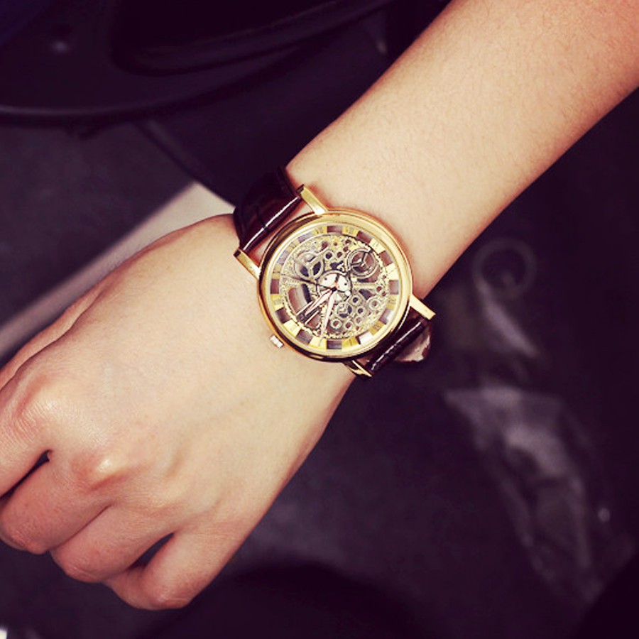 นาฬิกา-นาฬิกาข้อมือ-นาฬิกาข้อมือผู้หญิง-นาฬิกาแฟชั่น-นาฬิกาของผู้หญิง-รุ่น-lc-034-สีทอง-ดำ