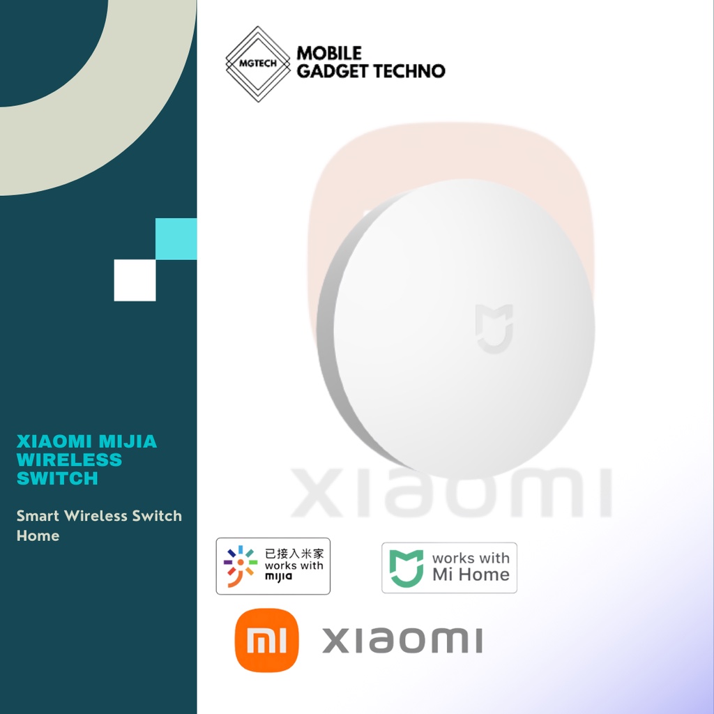 Xiaomi Mijia สวิตช์อัจฉริยะ ไร้สาย รีโมตคอนโทรล สวิตช์บ้าน | Shopee ...