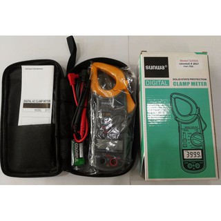 Sunwa ดิจิตอล แคลมป์มิเตอร์ Digital Clamp Meter Model 2017 เครื่องวัดกระแสไฟฟ้า วัดแรงดันไฟฟ้า