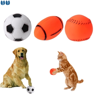ของเล่นลูกบอลเบสบอล มีเสียง สําหรับสัตว์เลี้ยง สุนัข แมว