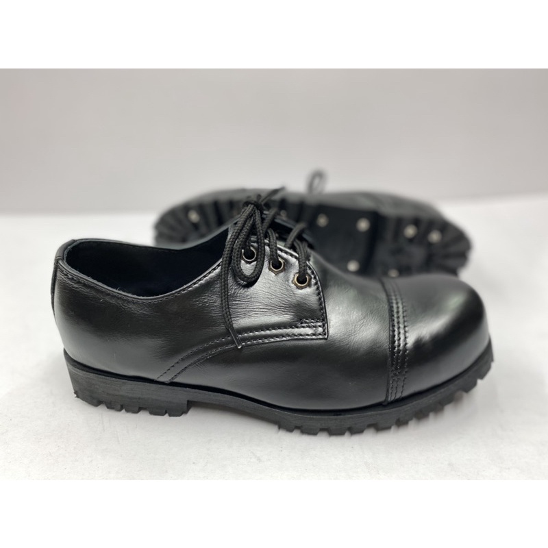 รองเท้าหัวเหล็กอันเดอร์กราวหนังน้ำมันแท้-100-safety-shoesหนังวัวขัดเงาสีดำและสีน้ำตาล-สวยงามทนทาน