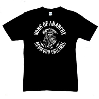 เสื้อยืดผ้าฝ้ายพิมพ์ลายคลาสสิก เสื้อยืด พิมพ์ลายโลโก้ Sons Of Anarchy สไตล์คลาสสิก สําหรับผู้ชาย