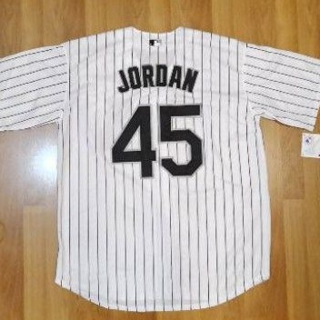 เสื้อเบสบอล-งานปักchicago-white-sox-45-jordan