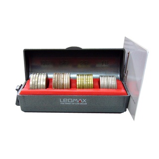 ภาพหน้าปกสินค้าLEOMAX (ออกใบกำกับภาษีได้) กล่องใส่เหรียญติดรถยนต์ กล่องเหรียญ กล่องทอนเงิน รุ่น CH-5906 กล่องดำ ยางแดง ที่เกี่ยวข้อง