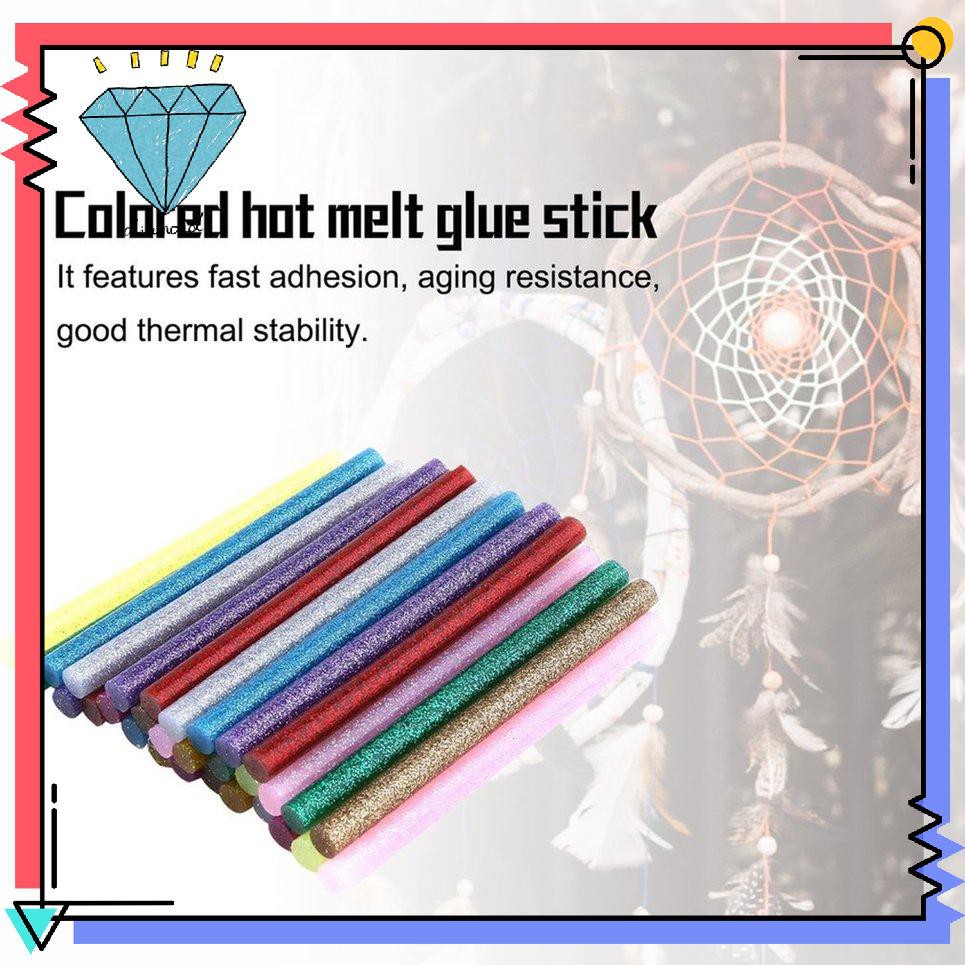 30-ชิ้น-แพ็คหลายสี-glitter-hot-glue-sticks-non-toxic-high-adhesive-sticks