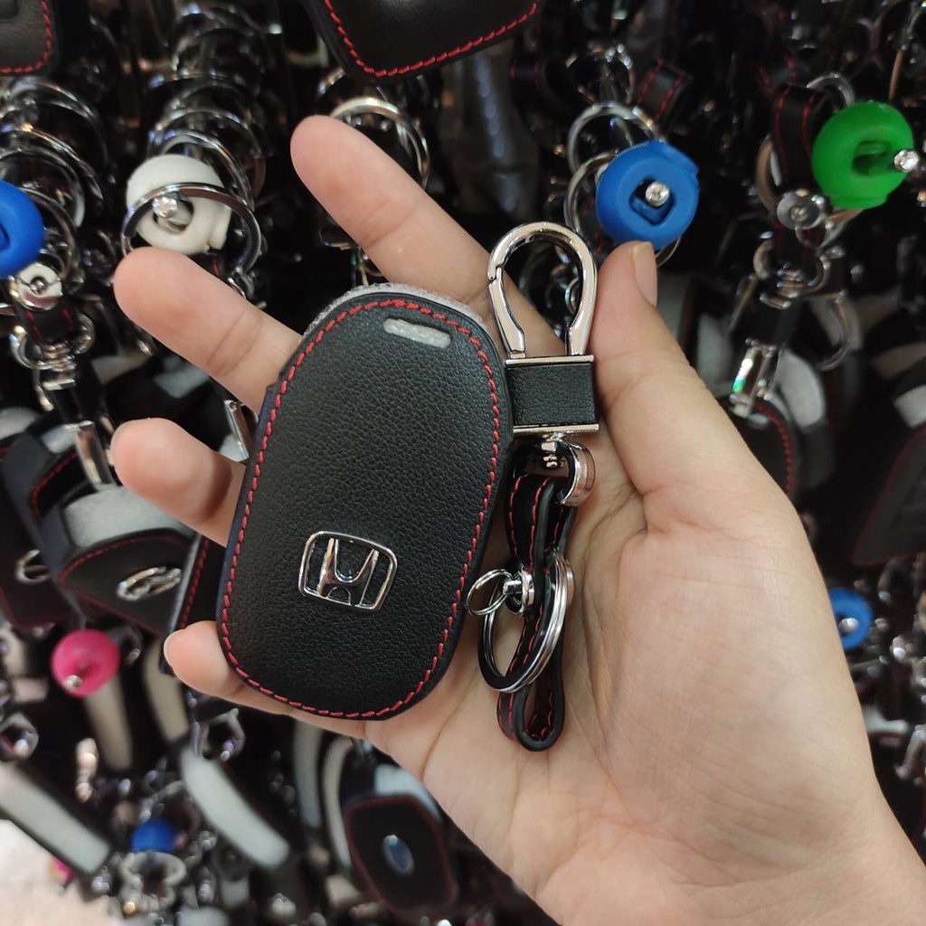 ซองหนังกกุญแจhondaปลอกกุญแจรถยนต์ตรงรุ่น-honda-civic-2022-honda-phnom-penh-2022-แบบ4ปุ่ม