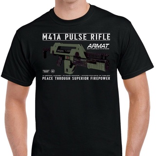 [COD]GILDAN เสื้อยืด ผ้าฝ้าย พิมพ์ลาย Armat Systems M41A Pulse Rifle แฟชั่นยอดนิยม สําหรับเล่นกีฬา