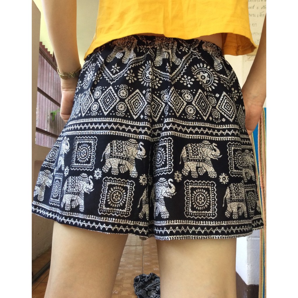 ภาพสินค้าElephant pants Thai pants Shorts กางเกงขาสั้น กางเกงลายช้าง มีหลายลายให้เลือก จากร้าน ninarcp บน Shopee ภาพที่ 3