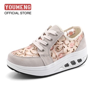 2022 New Style Shaking Shoes Womens Thick-Soled Travel Sports Running Single Lace Chinese