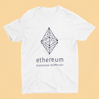 [S-5XL] พร้อมส่งจากไทย 🚀 เสื้อบิทคอยน์ เสื้อ Bitcoin เสื้อ Cryptocurrency ลาย ethereum 🙌