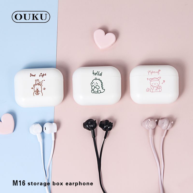 หูฟังแบบสาย-หูฟังน่ารัก-ยี่ห้อ-ouku-รุ่น-m16-หูฟังเสียงดี-หูฟัง-small-talk-หูฟังเสียงดี-รับประกันนาน-30-วัน