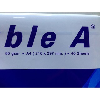 ภาพขนาดย่อของภาพหน้าปกสินค้ากระดาษ​ถ่าย​เอกสาร​ Double A 80 gsm A4 . 40 Sheets จากร้าน charoensri99 บน Shopee ภาพที่ 2