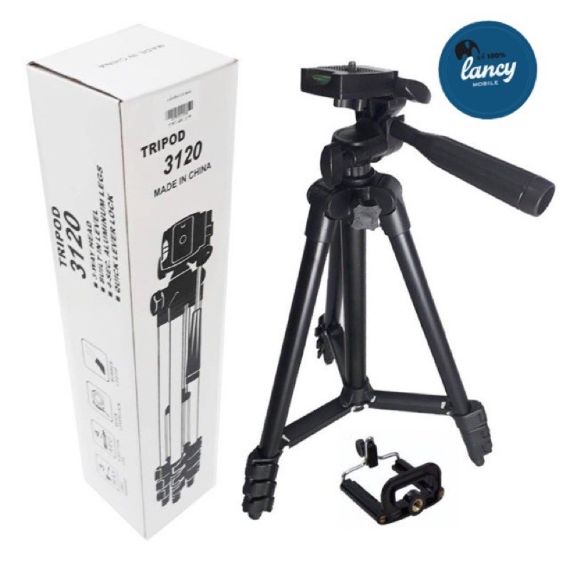 ภาพสินค้าขาตั้งกล้อง Tripod รุ่น TF-3110 TF-3120 แถมฟรีตัวหนีบมือถือ จากร้าน lancy.mobile บน Shopee ภาพที่ 1