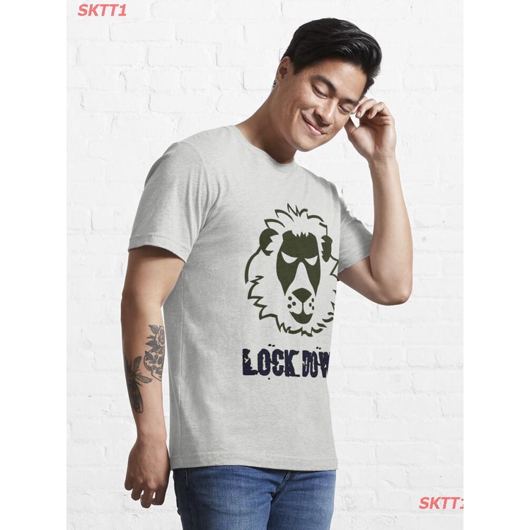 tee-เสือยืดผู้ชาย-sktt1-เสื้อยืดผู้ชายและผู้หญิง-lock-down-essential-t-shirt-short-sleeve-t-shirts