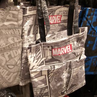 สินค้า Marvel ถุงผ้ามาร์เวล กระเป๋าMarvel กระเป๋าผ้า Miniso X Marvel