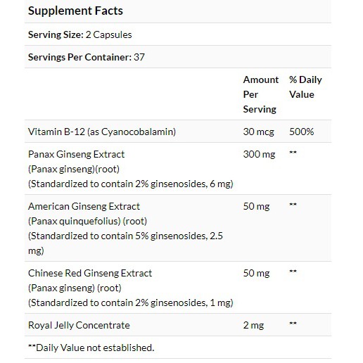 natures-bounty-ginseng-complex-75-capsules-โสมเกาหลี-โสมแดง-โสมอเมริกัน-นมผึ้ง-วิตามิน-b12-สกัดเข้มข้น