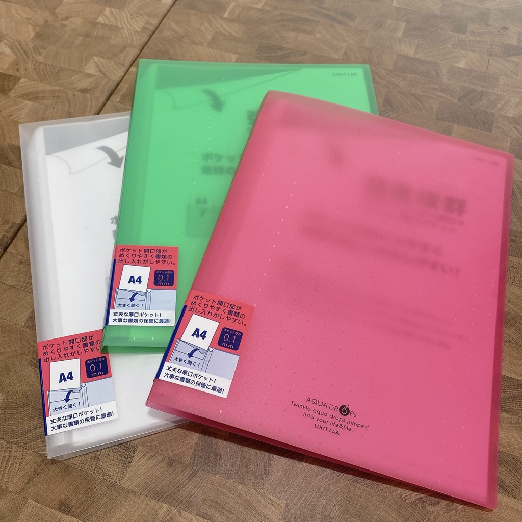 lihit-lab-clear-book-folder-10-pocket-open-360-ลิฮิท-แลป-แฟ้มซอง-เก็บเอกสาร-แบบเปิดได้-360-องศา-ขนาด-a4-10-ซอง