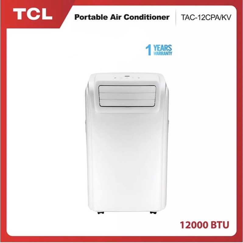 ภาพหน้าปกสินค้าพร้อมส่ง  TCL แอร์เคลื่อนที่ 12000BTU รุ่น TAC-12CPA/KV/MZ portable air conditioner Touch Control LED Displayประกัน 5ปี